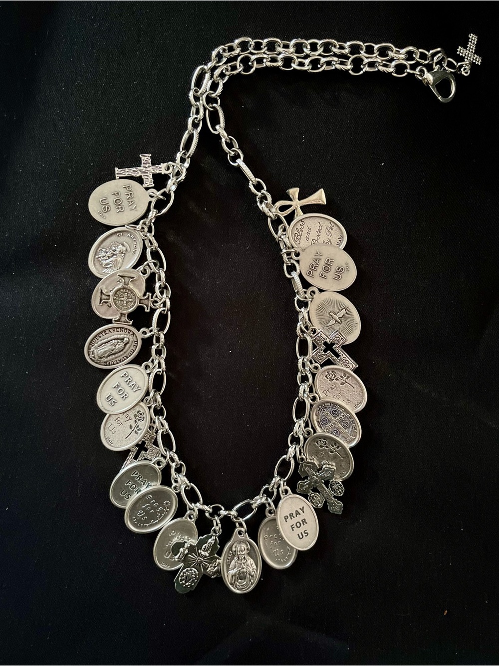 Catholic Charm Necklace Saints, Crosses - Picture 16 of 16